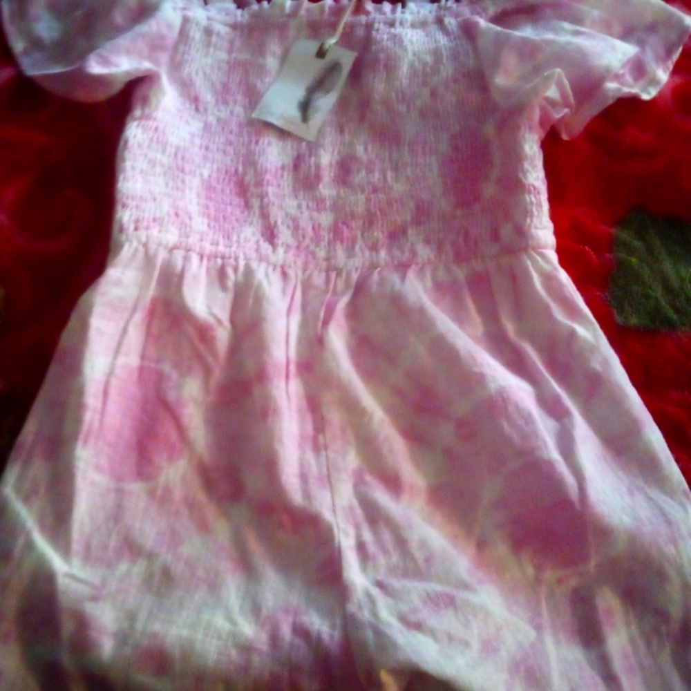 Tye dye pink romper